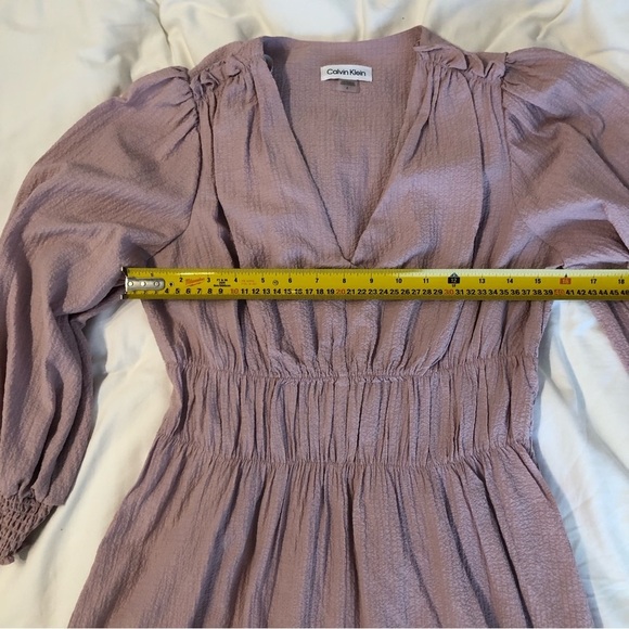 Calvin Klein crinkle gauze ruffle dress NWT size 4 - Picture 11 of 12